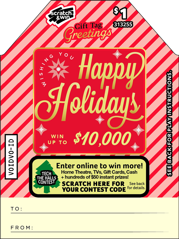 Tech the Halls Scratch Win Contest BCLC