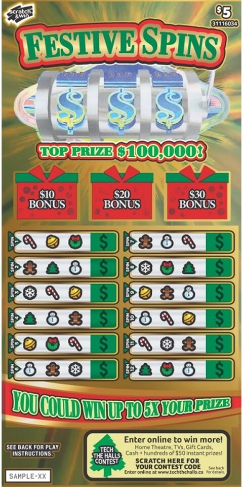 $5 Festive Spins.