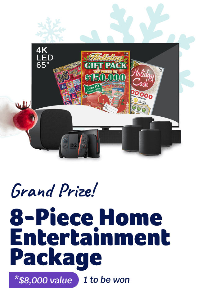 Grand Prize! 8-Piece Home Entertainment Package - *$8,000 value - 1 to be won
